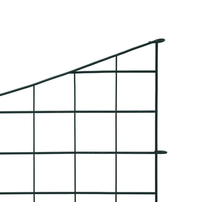 Gartenzaun Set Konkav 77,5x64 cm Grün - Pazzar.ch