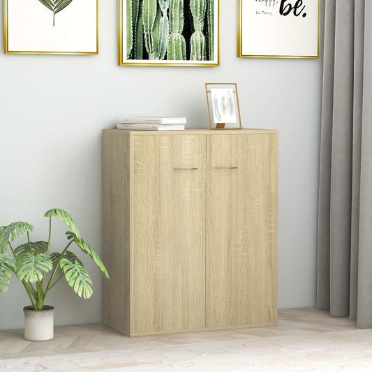 Sideboard Sonoma-Eiche 60x30x75 cm Holzwerkstoff - Pazzar.ch