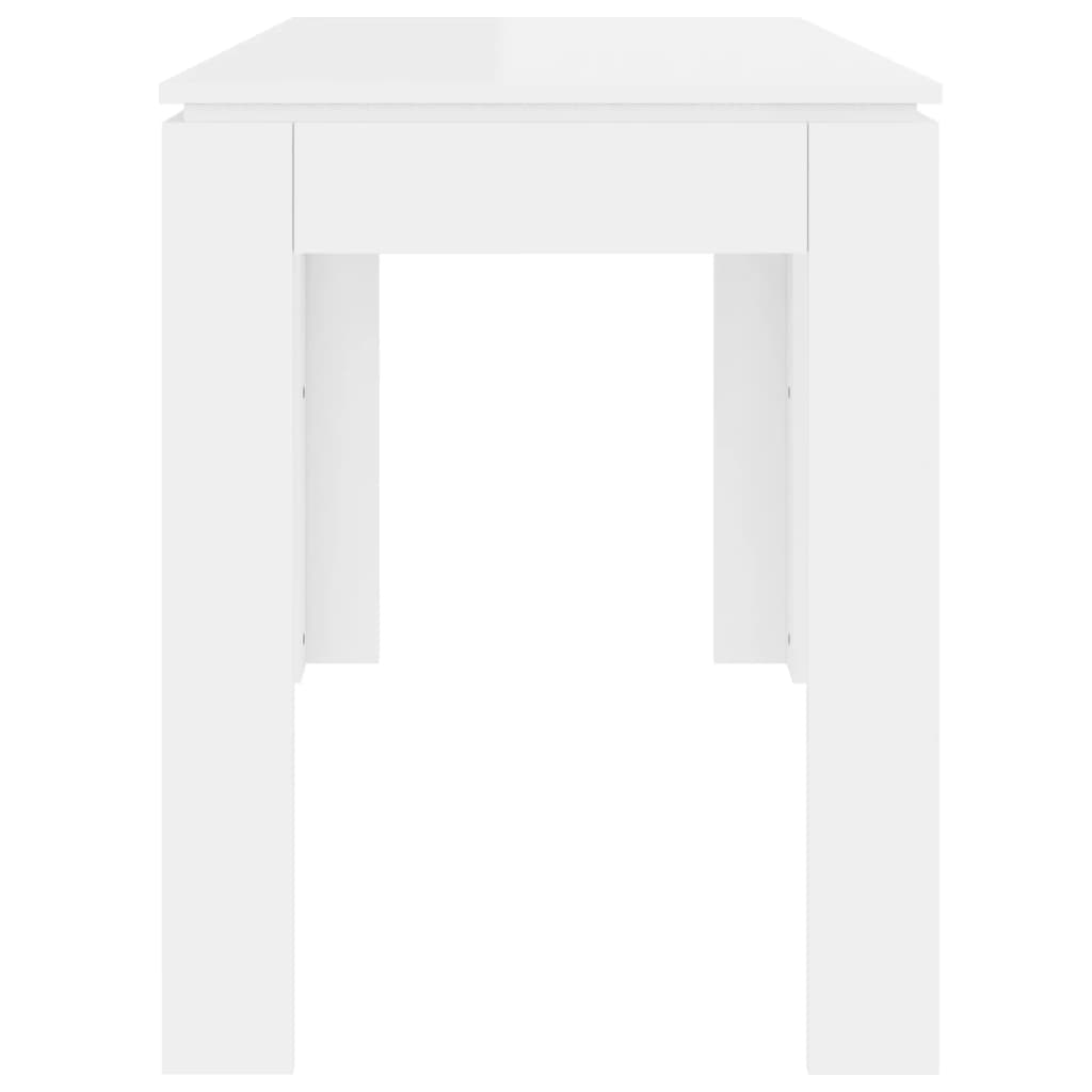 Esstisch Hochglanz-Weiß 120x60x76 cm Holzwerkstoff