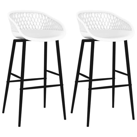 Barhocker 2 Stk. Weiß - Pazzar.ch