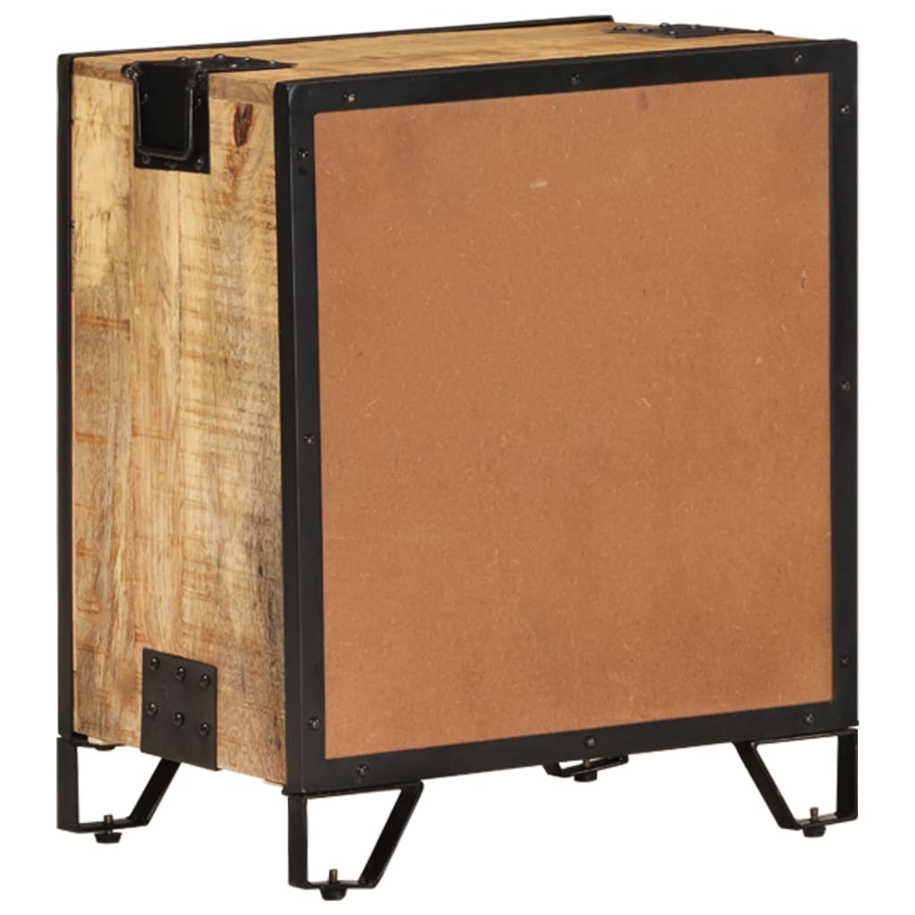 Nachttisch 43×30×51 cm Raues Mango-Massivholz - Pazzar.ch