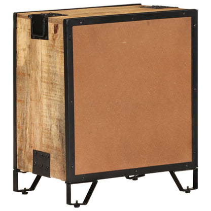 Nachttisch 43×30×51 cm Raues Mango-Massivholz - Pazzar.ch
