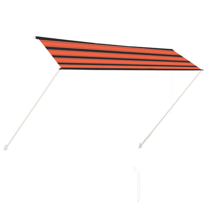 Einziehbare Markise 300×150 cm Orange und Braun - Pazzar.ch