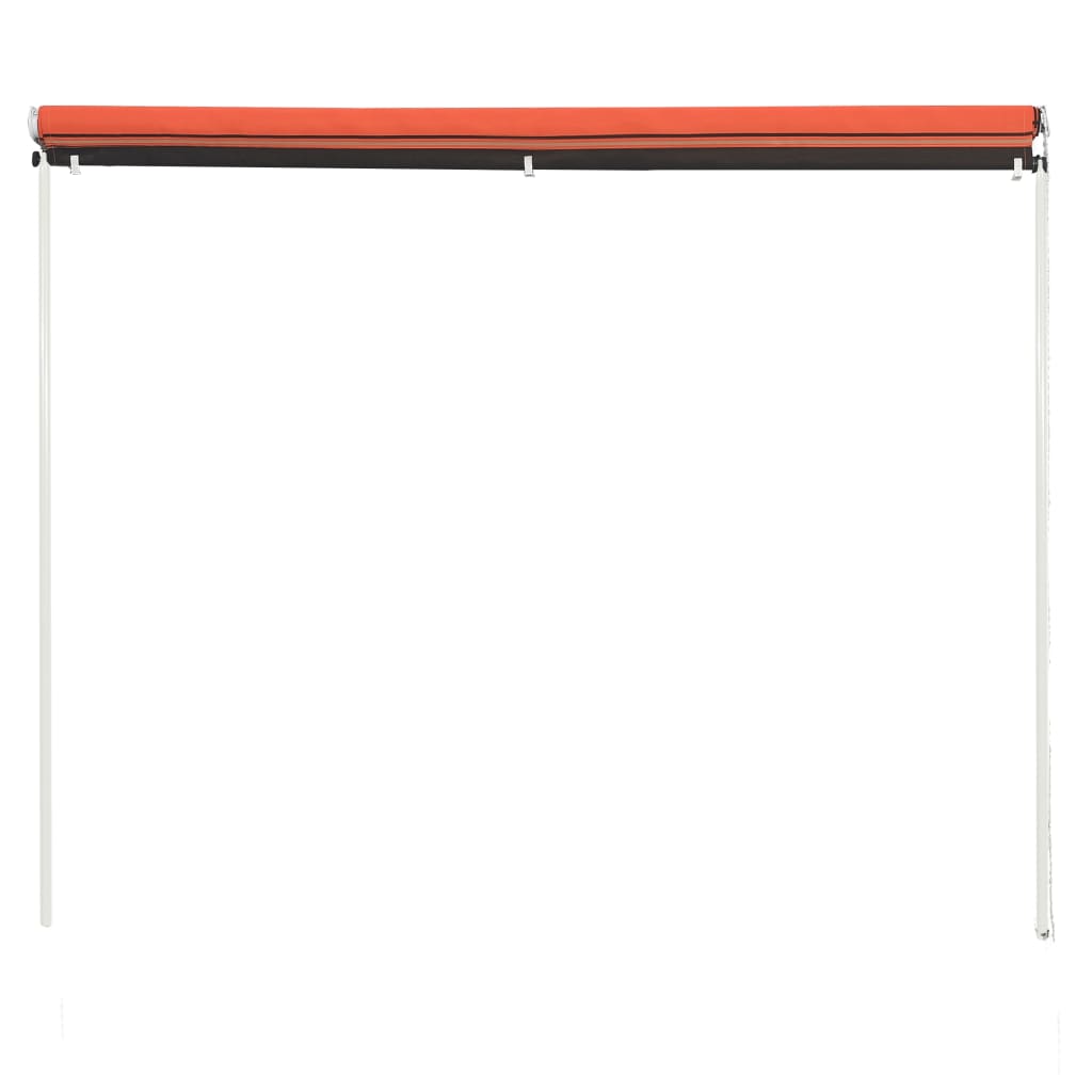 Einziehbare Markise 300×150 cm Orange und Braun - Pazzar.ch