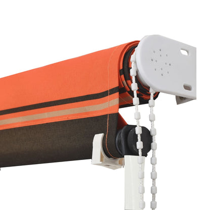 Einziehbare Markise 300×150 cm Orange und Braun - Pazzar.ch