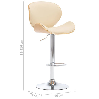 Barhocker Creme Kunstleder - Pazzar.ch