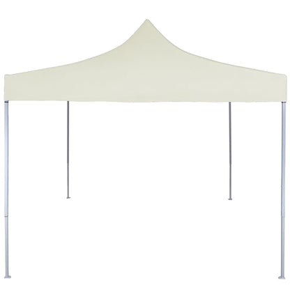 Profi-Partyzelt Faltbar 2×2 m Stahl Creme - Pazzar.ch