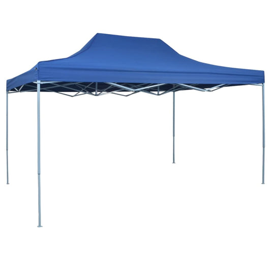 Profi-Partyzelt Faltbar 3×4 m Stahl Blau - Pazzar.ch