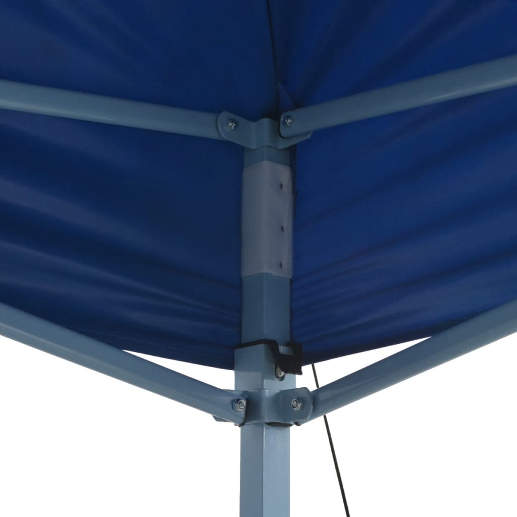 Profi-Partyzelt Faltbar 3×4 m Stahl Blau - Pazzar.ch