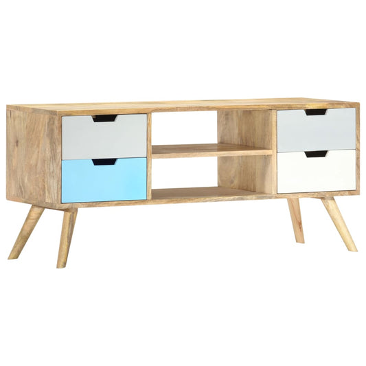 TV-Schrank 110×35×48 cm Massivholz Mango - Pazzar.ch