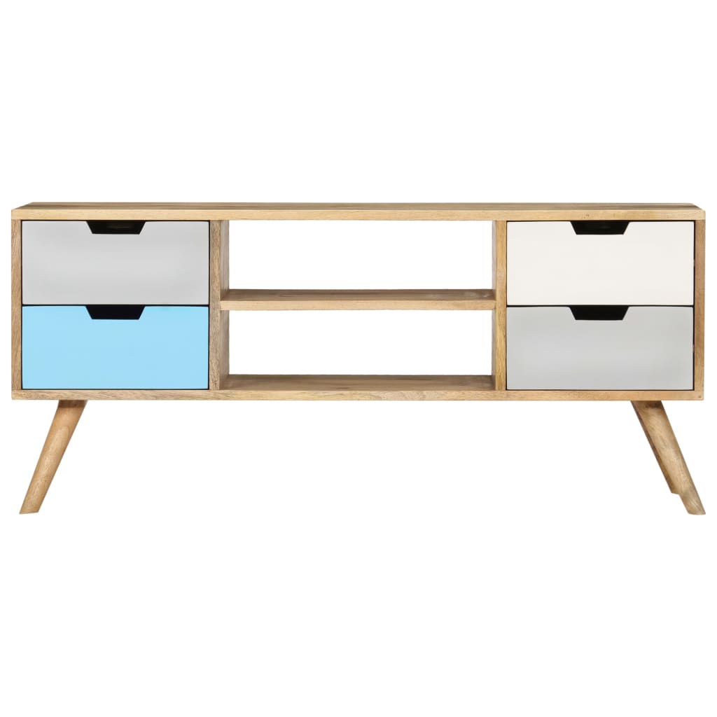 TV-Schrank 110×35×48 cm Massivholz Mango - Pazzar.ch
