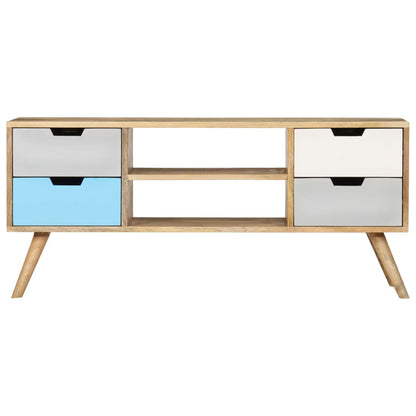 TV-Schrank 110×35×48 cm Massivholz Mango - Pazzar.ch