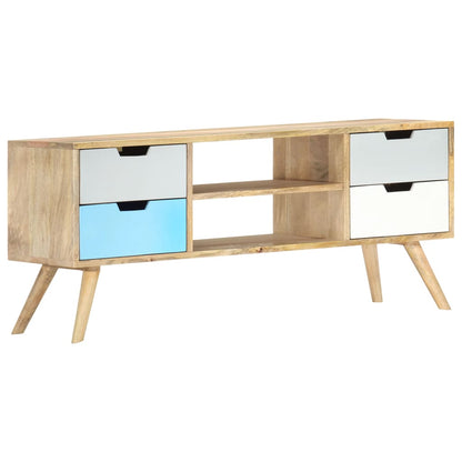 TV-Schrank 110×35×48 cm Massivholz Mango - Pazzar.ch