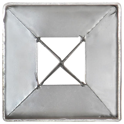 Erdspieße 12 Stk. Silbern 7×7×90 cm Verzinkter Stahl - Pazzar.ch