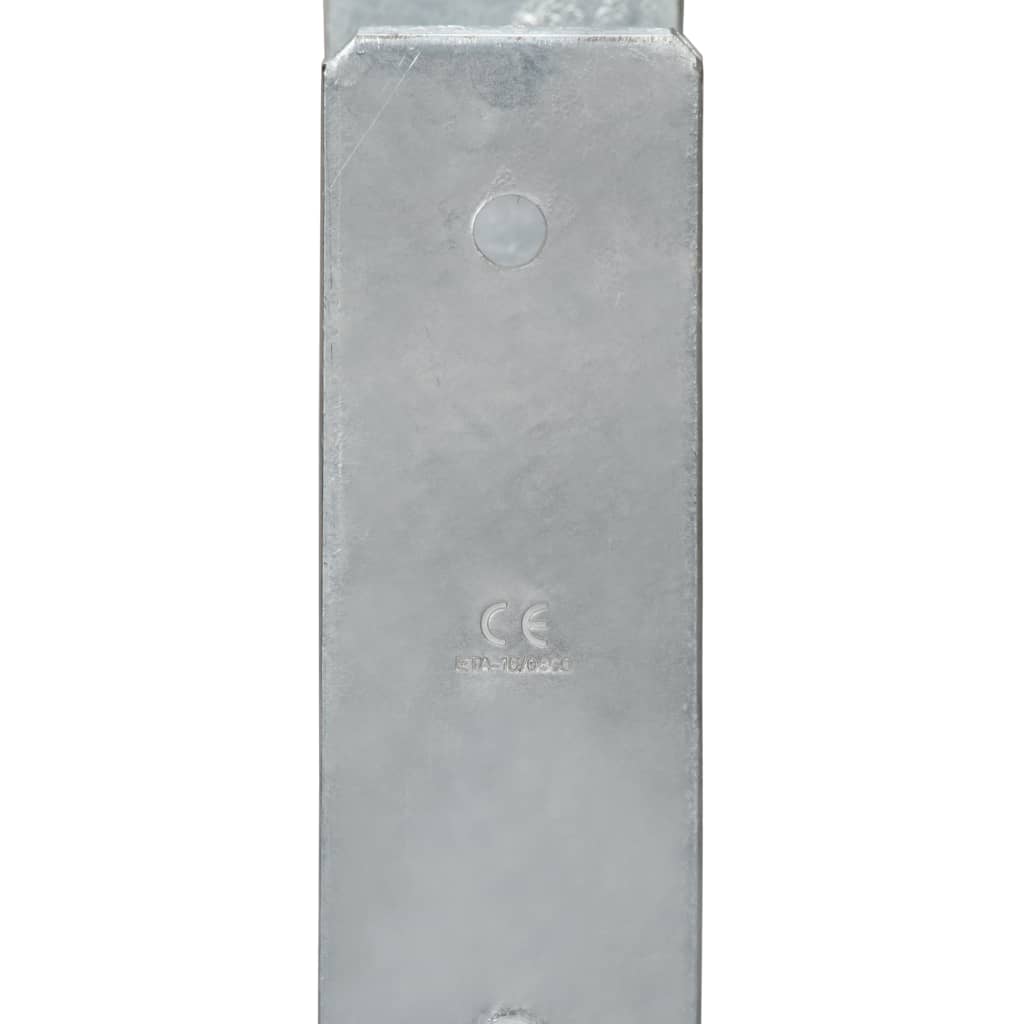 Pfostenträger 2 Stk. Silbern 7×6×60 cm Verzinkter Stahl - Pazzar.ch