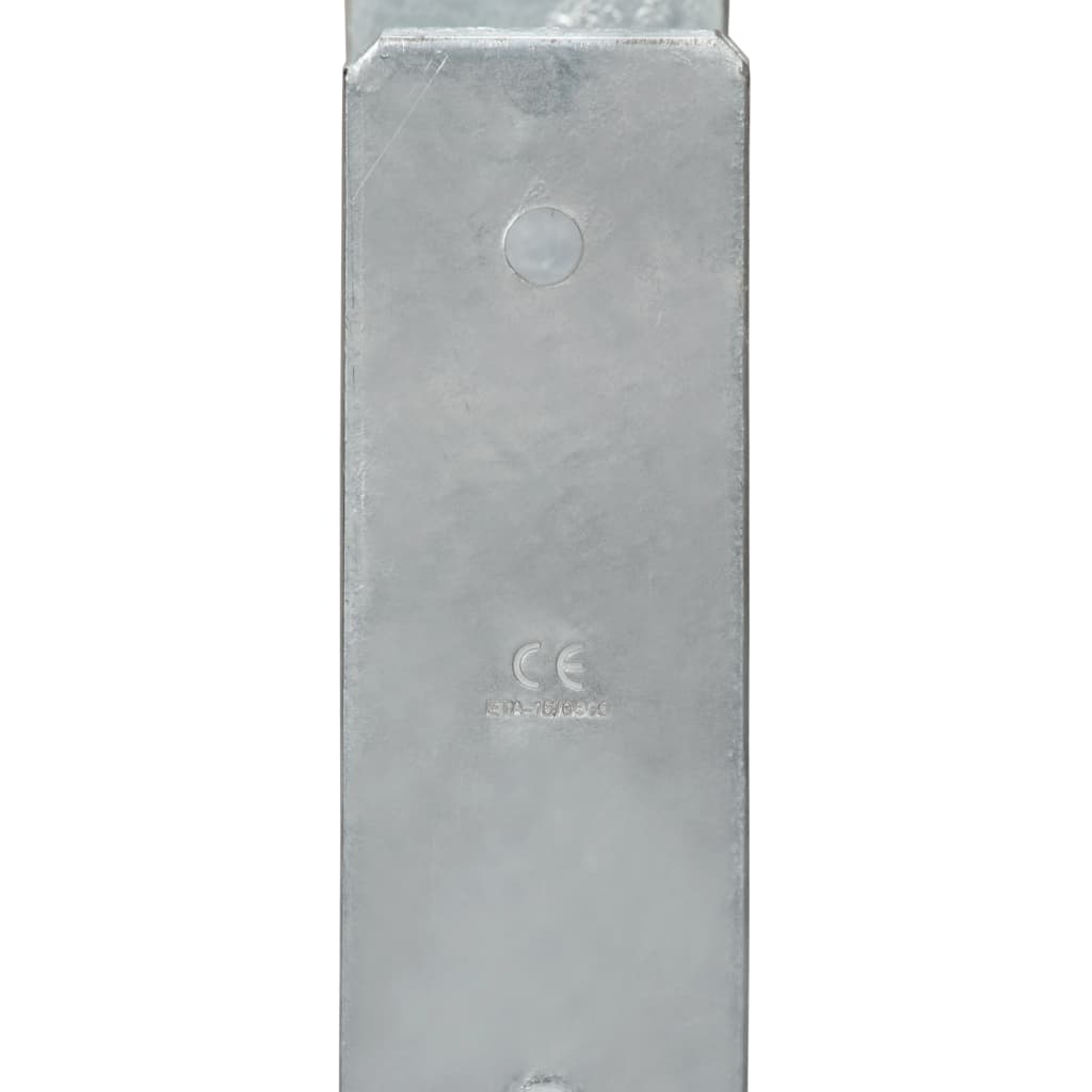 Pfostenträger 6 Stk. Silbern 12×6×60 cm Verzinkter Stahl - Pazzar.ch