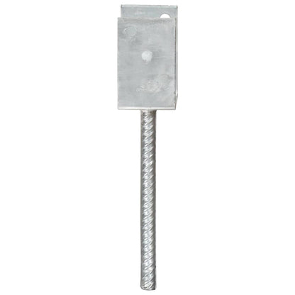 Pfostenträger 6 Stk. Silbern 10×6×30 cm Verzinkter Stahl - Pazzar.ch