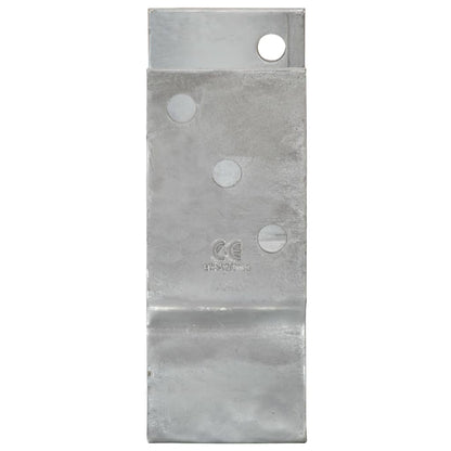 Pfostenträger 6 Stk. Silbern 8×6×15 cm Verzinkter Stahl - Pazzar.ch