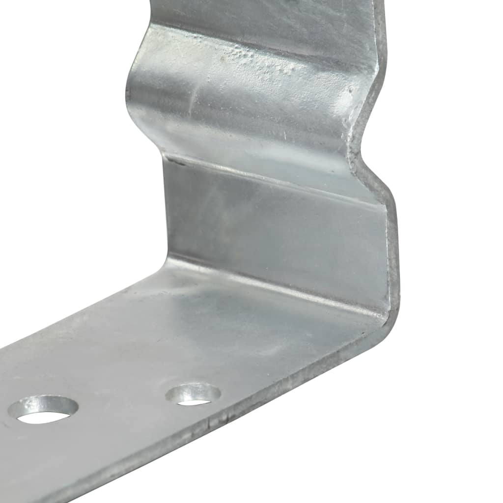 Pfostenträger 6 Stk. Silbern 8×6×15 cm Verzinkter Stahl - Pazzar.ch