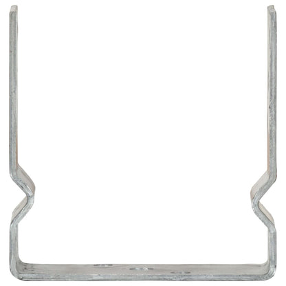 Pfostenträger 6 Stk. Silbern 14×6×15 cm Verzinkter Stahl - Pazzar.ch