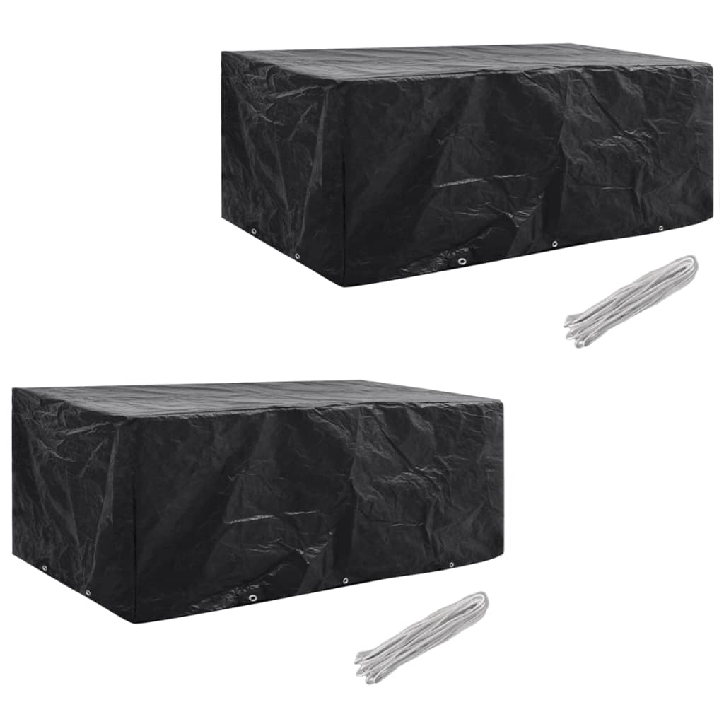 Gartenmöbel-Abdeckungen 2 Stk. 10 Ösen 229x113 cm - Pazzar.ch