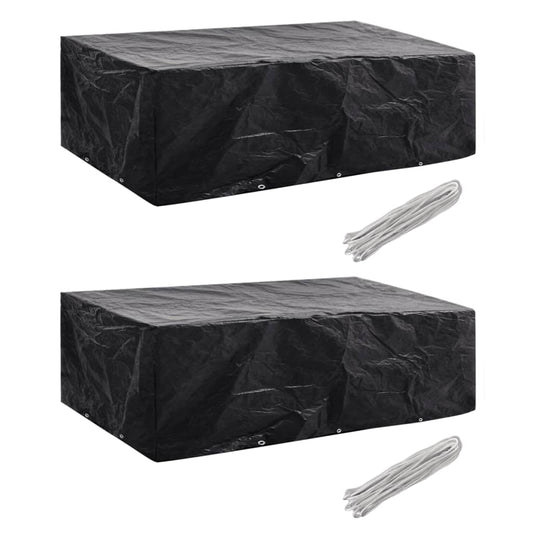 Gartenmöbel-Abdeckungen 2 Stk. 10 Ösen 300x140 cm - Pazzar.ch