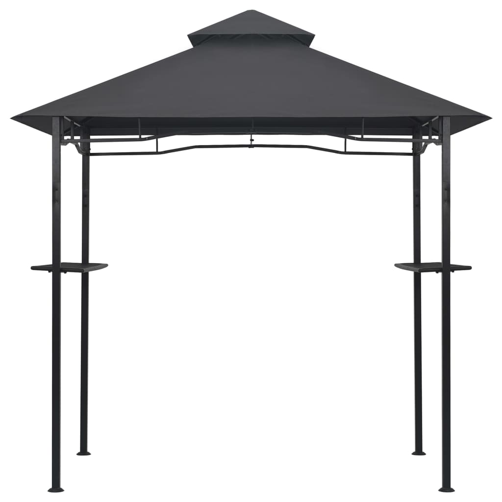 BBQ-Pavillon 240x150x255 cm Anthrazit Stahl - Pazzar.ch