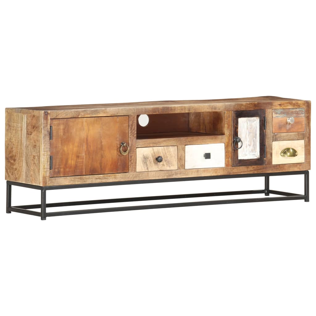 TV-Schrank 120x30x40 cm Altholz Massiv - Pazzar.ch