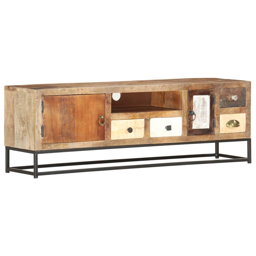 TV-Schrank 120x30x40 cm Altholz Massiv - Pazzar.ch