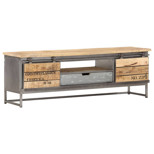TV-Schrank 120 x 30 x 40 cm Massivholz Mango - Pazzar.ch