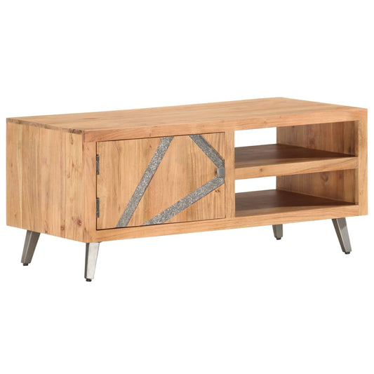 Couchtisch 90×45×40 cm Massivholz Akazie - Pazzar.ch