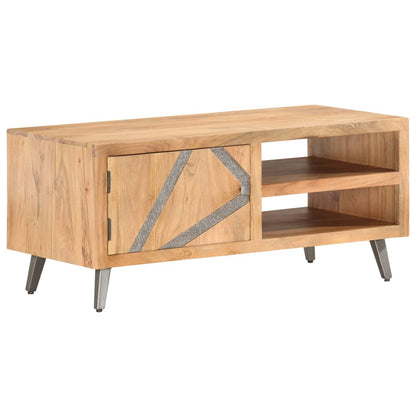 Couchtisch 90×45×40 cm Massivholz Akazie - Pazzar.ch