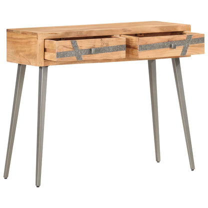 Konsolentisch 90x30x75 cm Massivholz Akazie - Pazzar.ch
