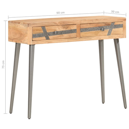 Konsolentisch 90x30x75 cm Massivholz Akazie - Pazzar.ch