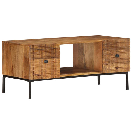 Couchtisch 90×45×40 cm Massivholz Mango - Pazzar.ch