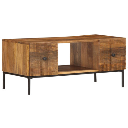 Couchtisch 90×45×40 cm Massivholz Mango - Pazzar.ch