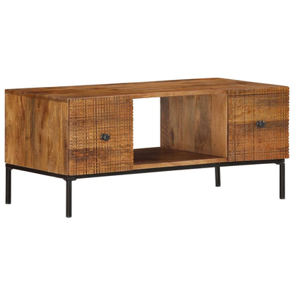 Couchtisch 90×45×40 cm Massivholz Mango - Pazzar.ch