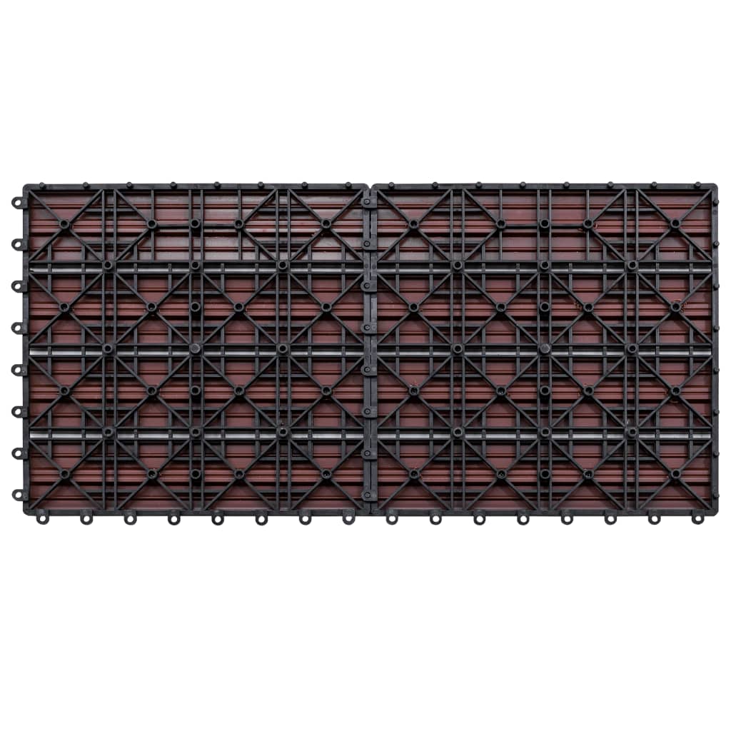 WPC-Fliesen 60×30 cm 6 Stk. 1m² Braun - Pazzar.ch