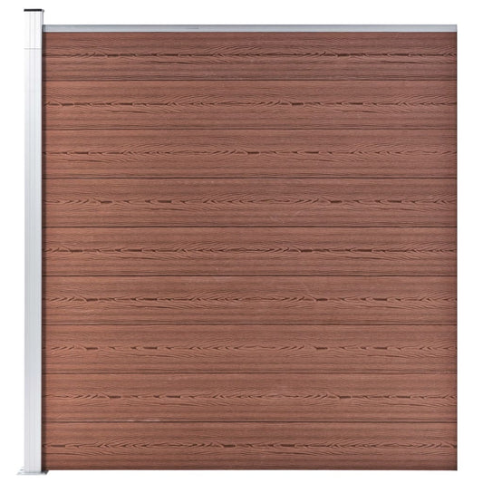 Gartenzaun WPC 175x186 cm Braun - Pazzar.ch