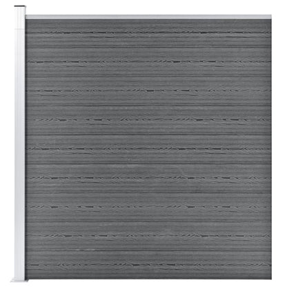 Gartenzaun WPC 175x186 cm Grau - Pazzar.ch