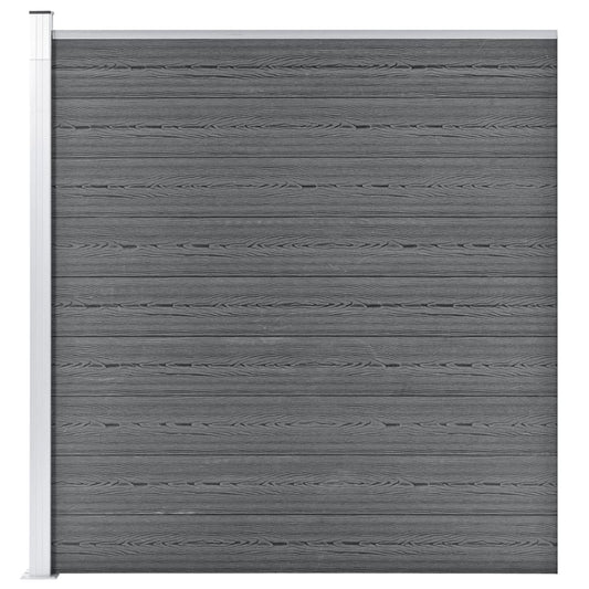 Gartenzaun WPC 175x186 cm Grau - Pazzar.ch