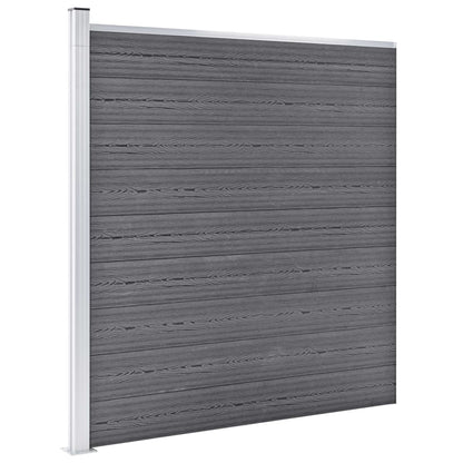 Gartenzaun WPC 175x186 cm Grau - Pazzar.ch