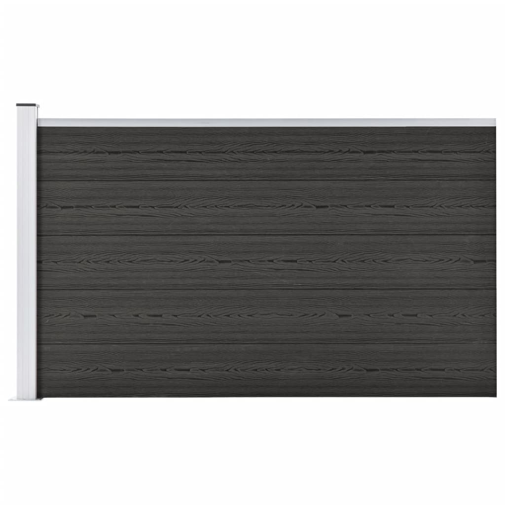 Gartenzaun WPC 175x105 cm Grau - Pazzar.ch