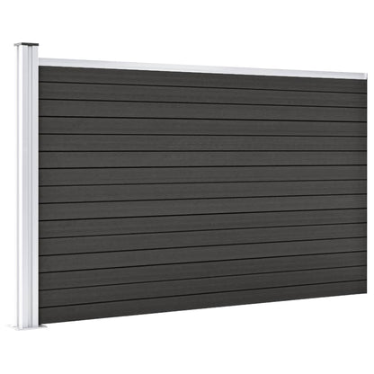 Gartenzaun WPC 175x105 cm Grau - Pazzar.ch