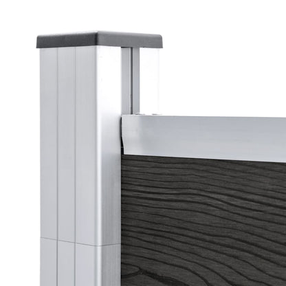 Gartenzaun WPC 175x105 cm Grau - Pazzar.ch