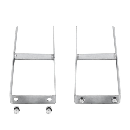 Pfostenträger 2 Stk. für WPC Zaun Stahl 40 cm - Pazzar.ch