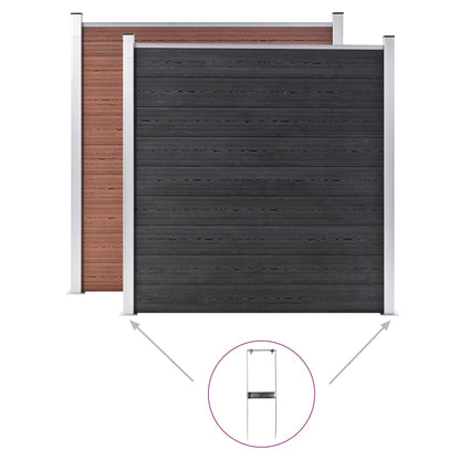 Pfostenträger 2 Stk. für WPC Zaun Stahl 40 cm - Pazzar.ch