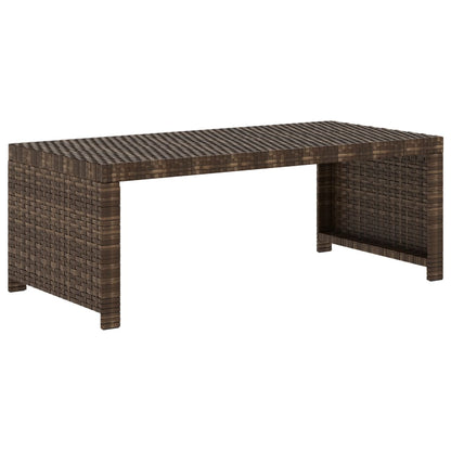 5-tlg. Garten-Lounge-Set mit Auflagen Poly Rattan Braun - Pazzar.ch