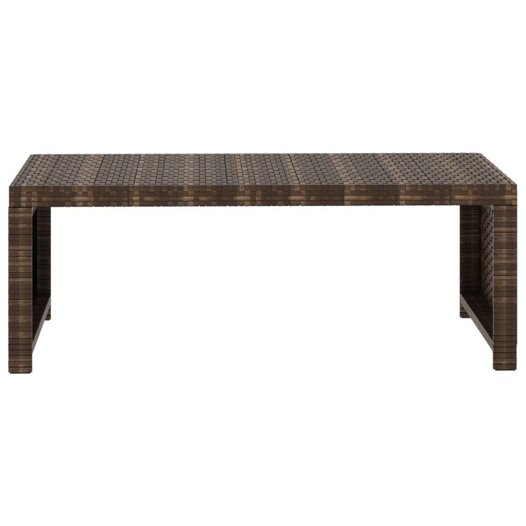 5-tlg. Garten-Lounge-Set mit Auflagen Poly Rattan Braun - Pazzar.ch