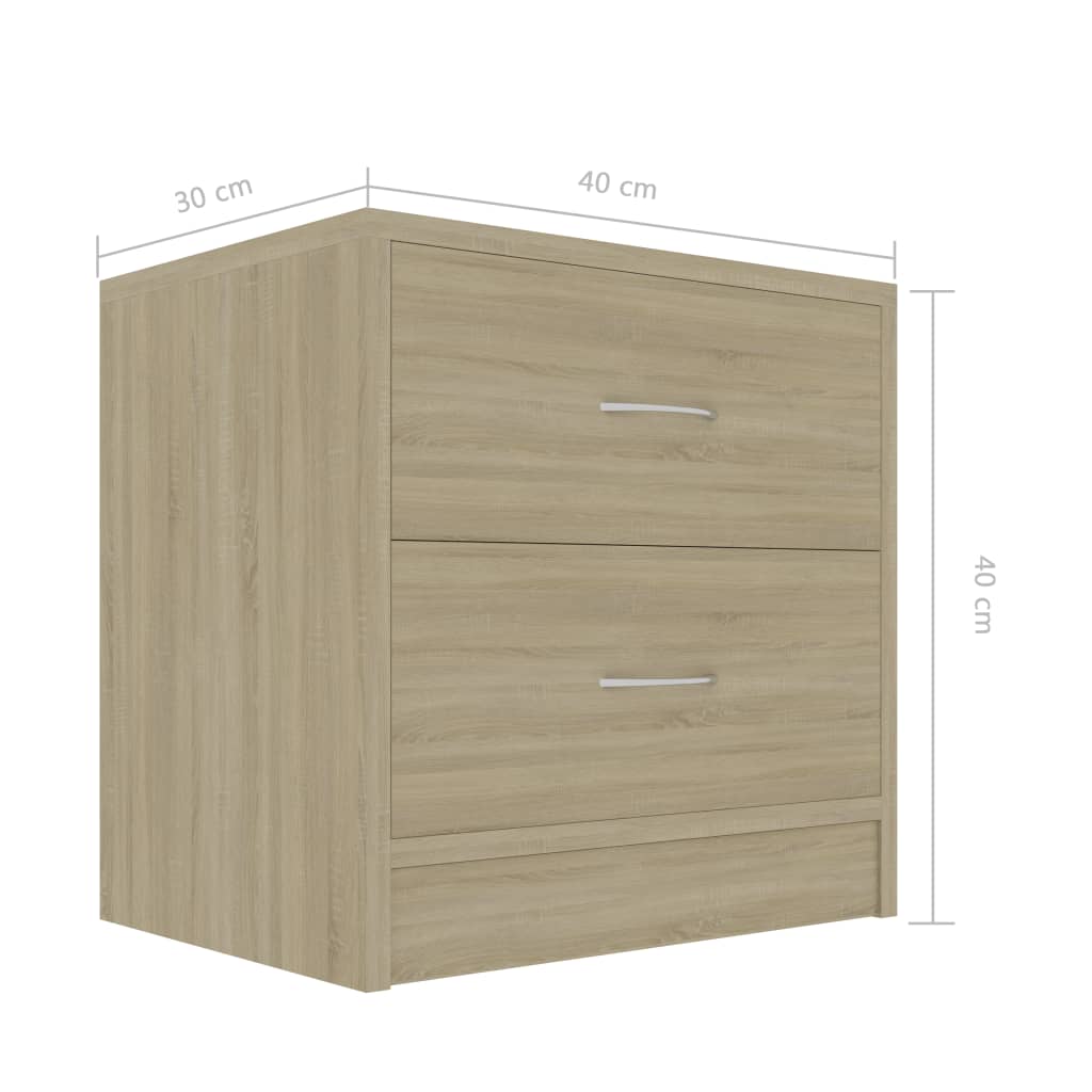Nachttisch Sonoma-Eiche 40x30x40 cm Holzwerkstoff - Pazzar.ch